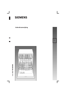 Handleiding Siemens SE34A590 Vaatwasser