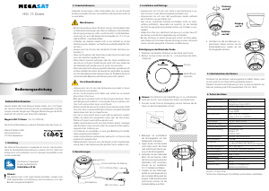 Bedienungsanleitung Megasat HSC 15 Dome Überwachungskamera