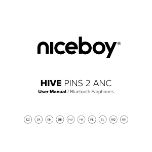 Priročnik Niceboy HIVE Pins 2 ANC Slušalka