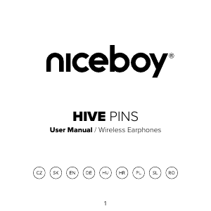 Manual Niceboy HIVE Pins Căşti
