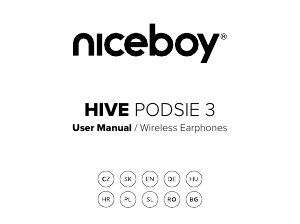 Manual Niceboy HIVE Podsie 3 Headphone