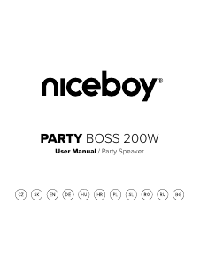 Наръчник Niceboy PARTY Boss 200W Говорител