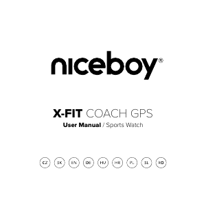 Priročnik Niceboy X-Fit Coach GPS Športna ura