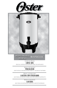 Manual Oster BVSTDC3390 Coffee Machine