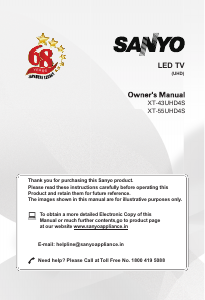 Manual Sanyo XT-55UHD4S LED Television