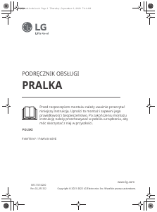 Instrukcja LG F4WV310S3E Pralka