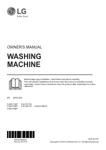 Manual LG F4WV709P2T Washing Machine