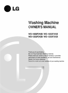 Handleiding LG WD-1253FB Wasmachine