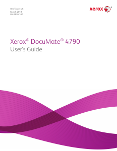 Bedienungsanleitung Xerox DocuMate 4790 Scanner