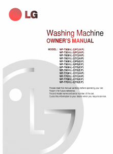 Manual LG WF-T6001TP Washing Machine