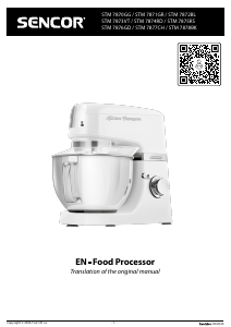 Manual Sencor STM 7870GG Stand Mixer