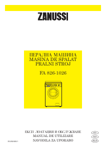 Manual Zanussi FA 826 Mașină de spălat