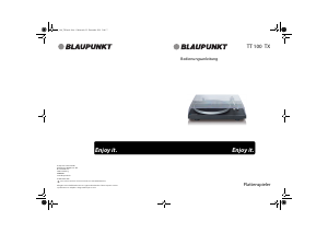 Bedienungsanleitung Blaupunkt TT 100 TX Plattenspieler