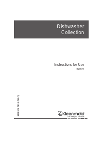 Manual Kleenmaid DW43W Dishwasher