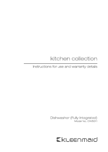 Manual Kleenmaid DW6011 Dishwasher
