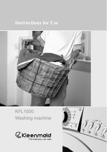 Manual Kleenmaid KFL1000 Washing Machine