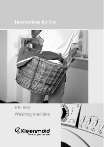 Manual Kleenmaid KFL850 Washing Machine