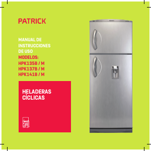 Manual de uso Patrick HPK141B Frigorífico combinado