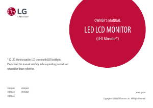 Manual LG 29WQ600-W LCD Monitor