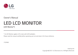 Handleiding LG 27QP88D-B LCD monitor