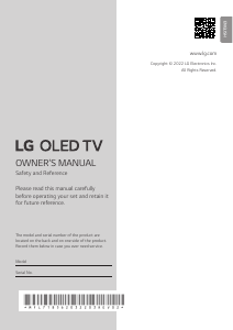 Handleiding LG OLED83G26LA OLED televisie