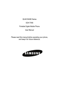 Handleiding Samsung SGH-T456 Mobiele telefoon