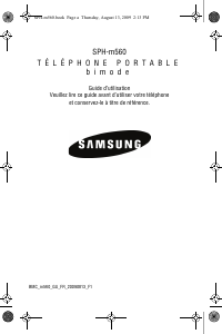 Mode d’emploi Samsung SPH-M560B Téléphone portable