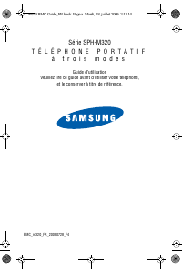 Mode d’emploi Samsung SPH-M320 Téléphone portable