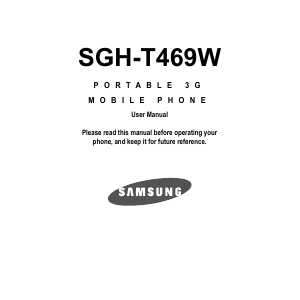 Handleiding Samsung SGH-T469V Mobiele telefoon