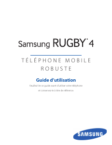 Mode d’emploi Samsung SM-B780W Rugby 4 Téléphone portable