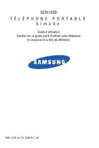 Mode d’emploi Samsung SCH-R330 Téléphone portable