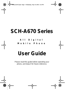 Handleiding Samsung SCH-A670 Mobiele telefoon