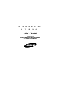Mode d’emploi Samsung SCH-A600 Téléphone portable