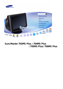 Handleiding Samsung 704MS Plus SyncMaster Monitor