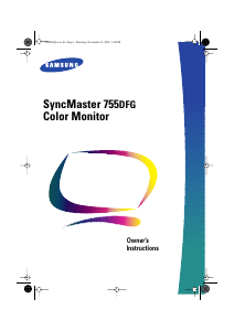 Handleiding Samsung 755DFG SyncMaster Monitor