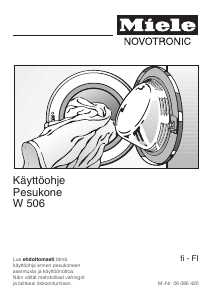 Käyttöohje Miele W 506 Pesukone