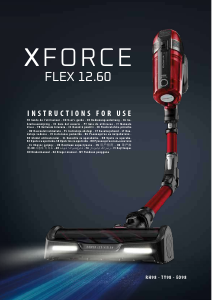 Kullanım kılavuzu Tefal TY98A9WO X-Force Flex 12.60 Elektrikli süpürge