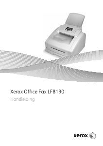 Handleiding Xerox LF8190 Faxapparaat