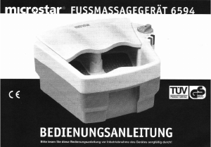 Bedienungsanleitung Microstar 6594 Fussbad