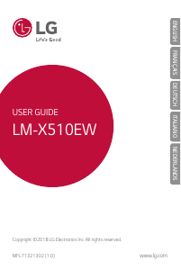 Manual LG LMX510EW Mobile Phone