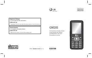 Manual LG GM205GO Mobile Phone