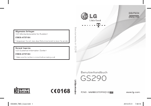 Manual LG GS290NGO (T-Mobile) Mobile Phone