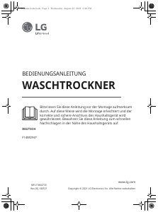 Bedienungsanleitung LG F14WD96EN0B Waschtrockner