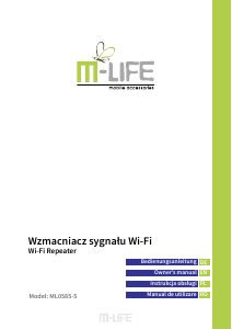 Instrukcja M-Life ML0585-5 Wzmacniacz WiFi