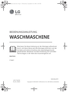 Bedienungsanleitung LG F14WM7LN0E Waschmaschine