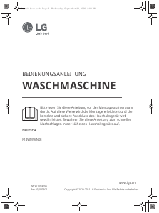 Bedienungsanleitung LG F14WM9EN0E Waschmaschine