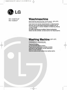 Manual LG WD-10300TUP Washing Machine