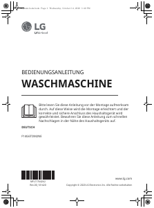 Bedienungsanleitung LG F14G6TDM2NE Waschmaschine
