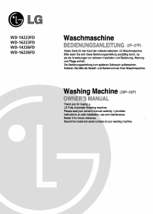 Manual LG WD-16227FD Washing Machine