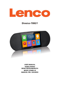 Manual de uso Lenco Diverso-700GY Reproductor multimedia